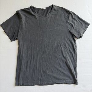 Buck Mason Shirt Mens L Large Gray Hemp Cotton Crewneck Tee T-Shirt
